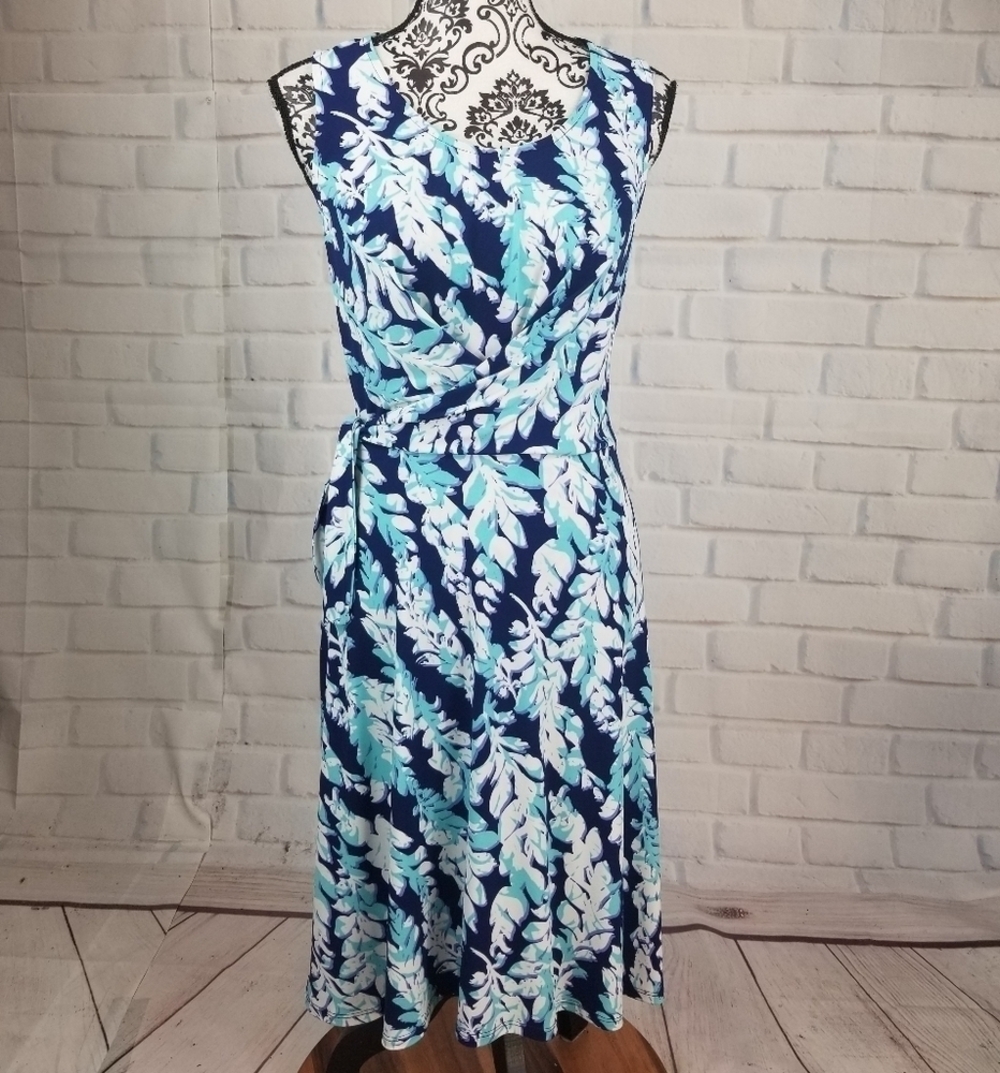 Leota size small sleeveless floral print dress